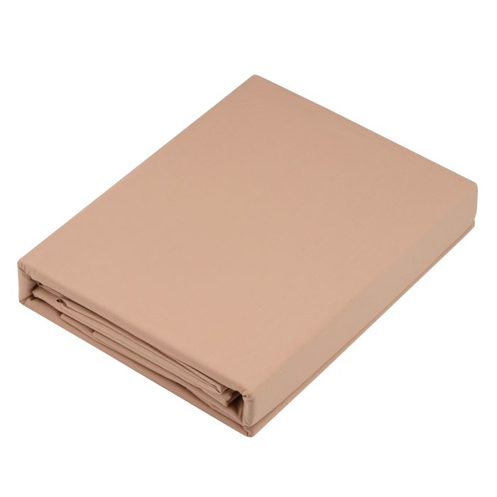 Bedding set ARDESTO 1.5 Mix&Match, sateen, duvet cover 160x220cm, bed sheet 180x240cm, pillowcases (2) 50x70cm, 100% cotton, beige