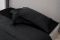 Fitted sheet ARDESTO Mix&Match Premium 180x200+30cm, 100% cotton, sateen, black