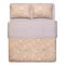Bedding set ARDESTO 2.0 Gloria, sateen, magnolia, stripes, duvet cover 200x220cm, bed sheet 230x240cm, pillowcases (2) 50x70cm, 100% cotton