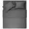 Bedding set ARDESTO 2.0 Mix&Match, sateen, duvet cover 200x220cm, bed sheet 240х260cm, pillowcases (2) 50x70cm, 100% cotton, gray