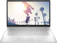 Ноутбук HP 17-cp2039ua 17.3" FHD IPS AG, AMD R5-7520U, 16GB, F1TB, UMA, DOS, сріблястий