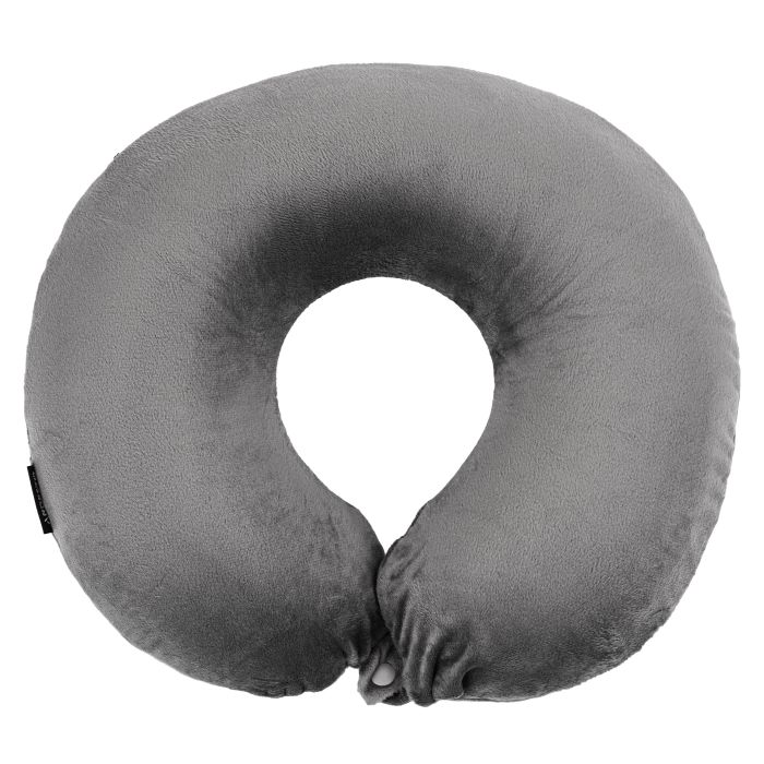 Orthopedic pillow ARDESTO Sleepwell Travel 31x28x10cm, for neck, memory foam, grey