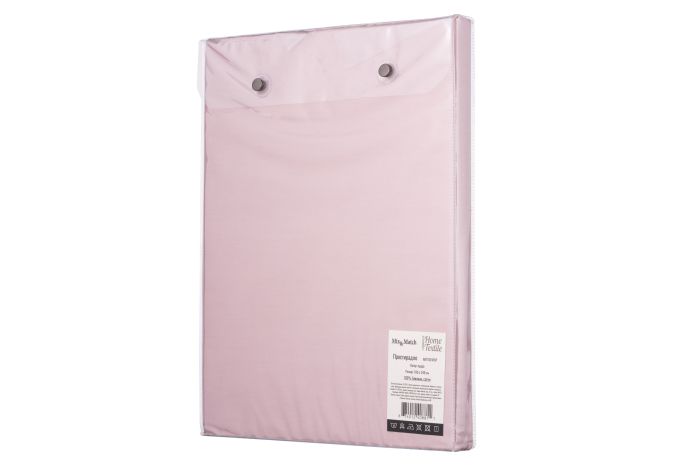 Flat sheet ARDESTO Mix&Match 180x240cm, 100% cotton, sateen, light pink
