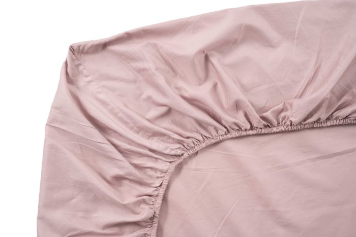 Fitted sheet ARDESTO Mix&Match 180x200+30cm, 100% cotton, sateen, light pink