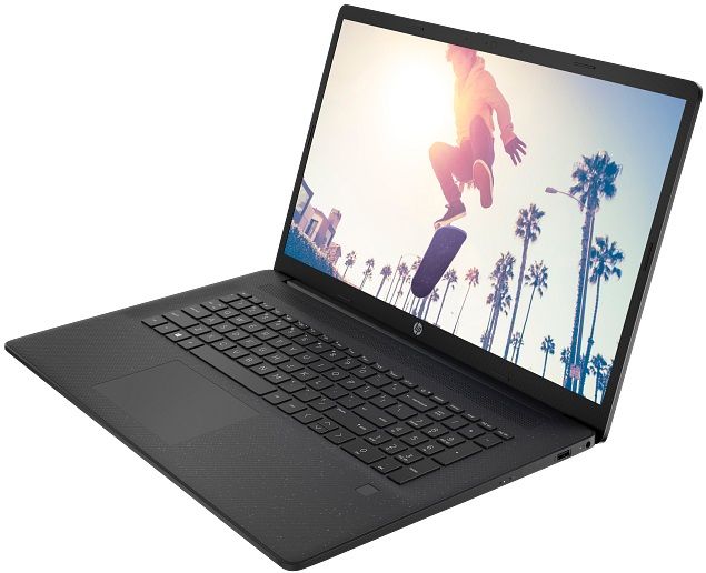 Ноутбук HP 17-cp2029ua 17.3" FHD IPS AG, AMD R5-7520U, 16GB, F512GB, UMA, DOS, чорний