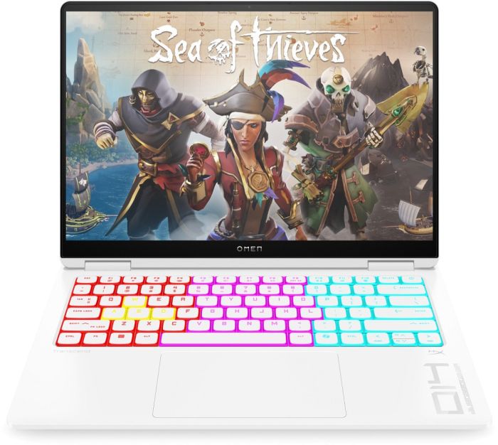 Ноутбук HP OMEN Transcend 14-fb1001ua 14" 3K OLED, Intel U9-285H, 64GB, F2TB, NVD5070-8, Win11, білий