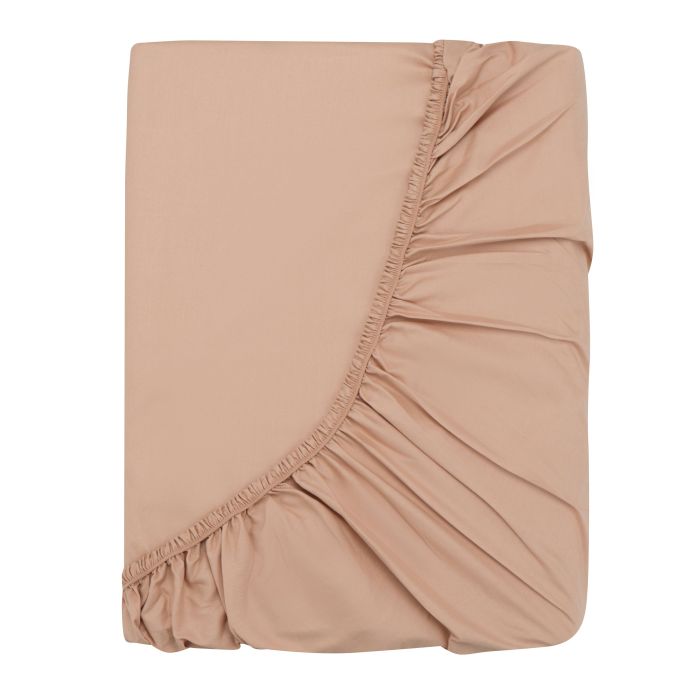 Fitted sheet ARDESTO Mix&Match 160x200+30cm, 100% cotton, sateen, beige