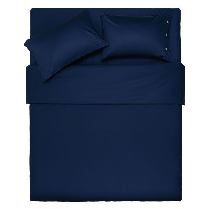 Fitted sheet ARDESTO Mix&Match 160x200+30cm, 100% cotton, sateen, blue