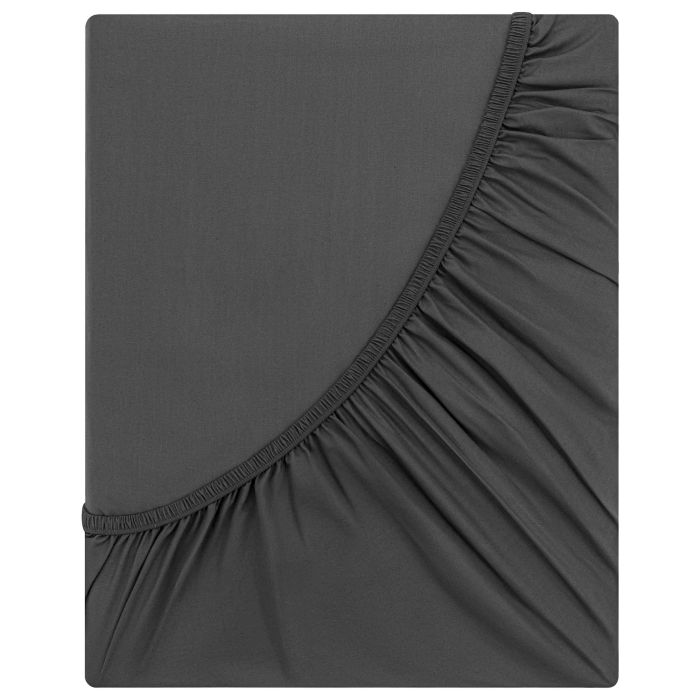 Fitted sheet ARDESTO Mix&Match Premium 160x200+30cm, 100% cotton, sateen, gray