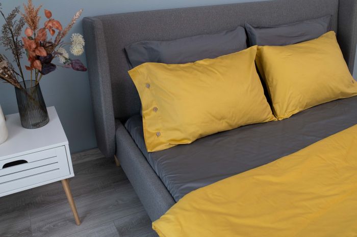 Pillowcase ARDESTO Mix&Match 50x70cm, 100% cotton, sateen, yellow