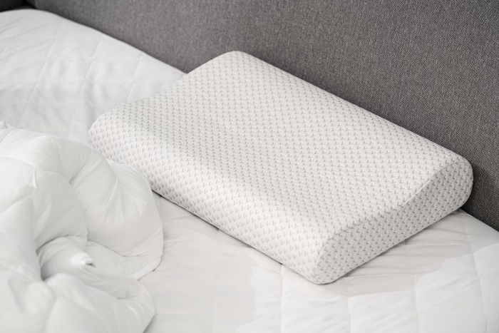 Contour pillow ARDESTO Sleepwell, 60х40х11/9cm, aircell memory foam, white