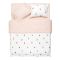 Bedding set ARDESTO 2.0 Gloria, sateen, rabbits, beige, duvet cover 200x220cm, bed sheet 230x240cm, pillowcases (2) 50x70cm, 100% cotton
