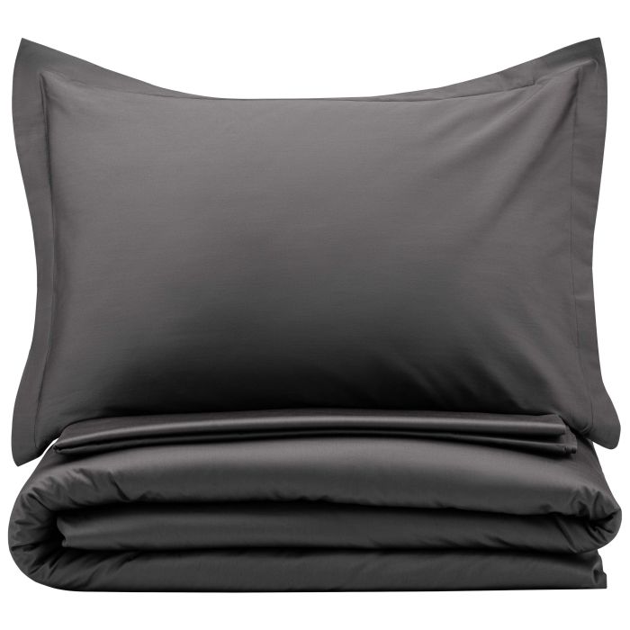 Duvet cover ARDESTO Mix&Match Premium, 160x220cm, 100% cotton, sateen, gray