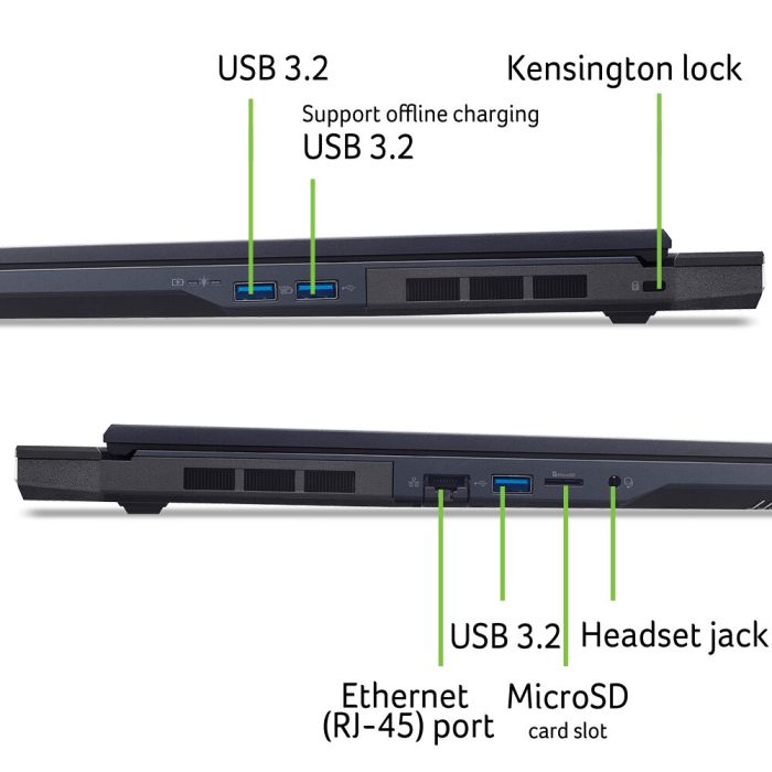 Acer Notebook Predator Helios Neo 18 PHN18-72 18" WQXGA IPS, Intel U9-275HX, 32GB, F1TB, NVD5070Ti-12, Lin, black