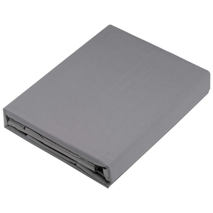 Bedding set ARDESTO 1.5 Mix&Match, sateen, duvet cover 160x220cm, bed sheet 180x240cm, pillowcases (2) 50x70cm, 100% cotton, gray