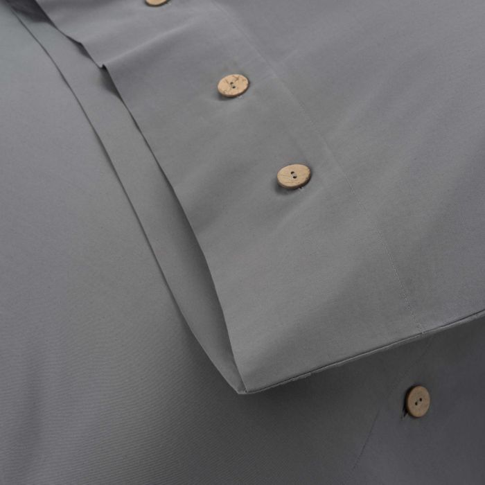 Bedding set ARDESTO 1.5 Mix&Match, sateen, duvet cover 160x220cm, bed sheet 180x240cm, pillowcases (2) 50x70cm, 100% cotton, gray