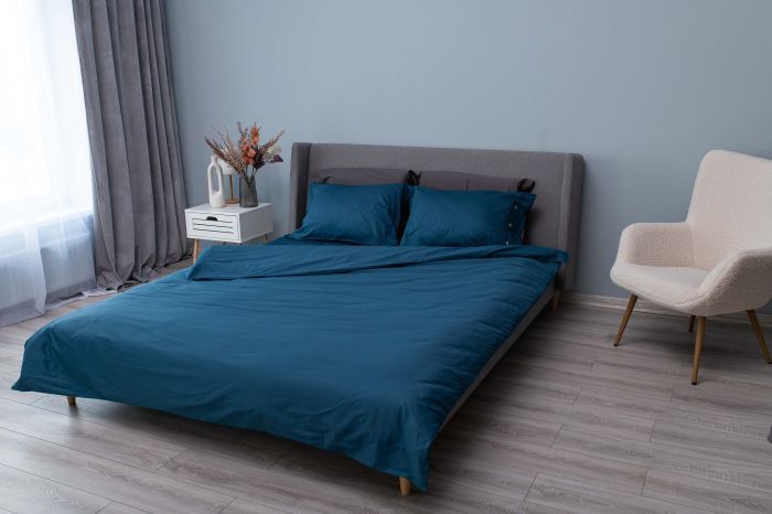 Pillowcase ARDESTO Mix&Match 50x70cm, 100% cotton, sateen, blue