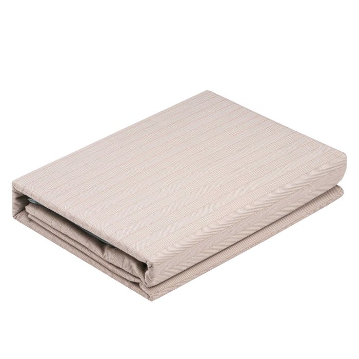 Bedding set ARDESTO 2.0 Gloria, sateen,  stripes, brown, duvet cover 200x220cm, bed sheet 230x240cm, pillowcases (2) 50x70cm, 100% cotton