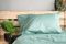 Pillowcase ARDESTO Mix&Match 50x70cm, 100% cotton, sateen, green