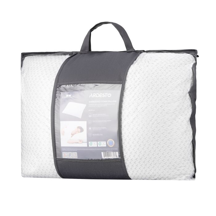 Shredded pillow ARDESTO Sleepwell 50х70cm, aircell memory foam, white