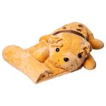 Іграшка-подушка з пледом всередині Собака обіймашка 65 (см) Коричневий Colorful Home 9527-40BR