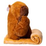 М'яка іграшка-плед, подушка 3 в 1 Капібара Коричневий Colorful Home 509-4B