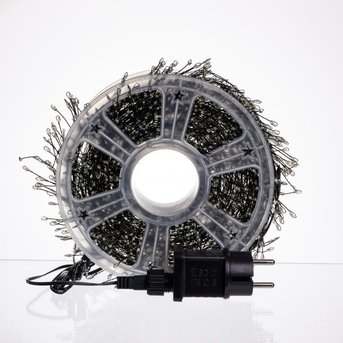 Новорічна гірлянда Хвойна лапа кімнатна роса 100 м 3000 LED зелений провід Синє сяйво D3000L100MGBL