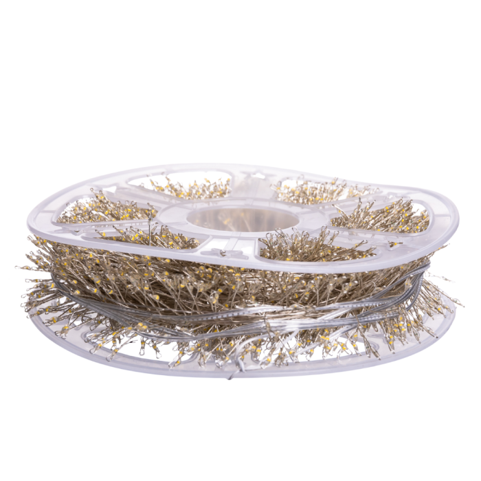 Новорічна гірлянда Хвойна лапа 100 м 3000 LED білий провід Біле сяйво D3000L100MWW