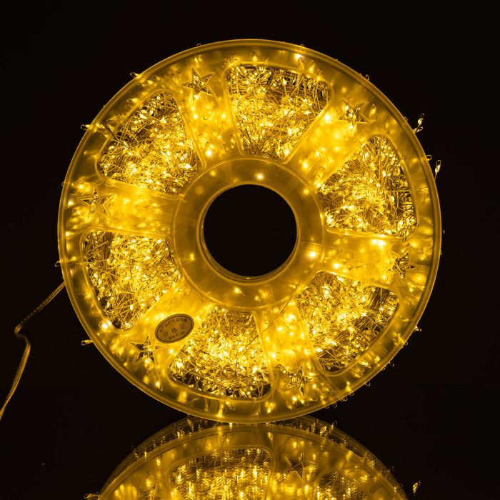 Новорічна гірлянда Хвойна лапа 100 м 3000 LED білий провід Жовте сяйво D3000L100MWY