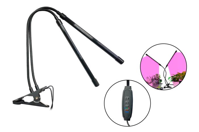 Фітолампа світлодіодна Plant Grow Ligh 2 лампи LED (221-2212-2lamp)