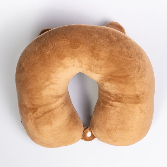 Подушка для шиї Miaow U-подібна подвійна, коричневий HP-56-27BR
