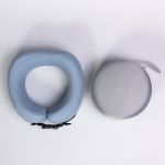 Подушка для шиї U-подібна з кейсом для зберігання блакитний HP-56-21