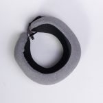 Подушка для шиї U-подібна з кейсом для зберігання світло-сіра HP-56-18