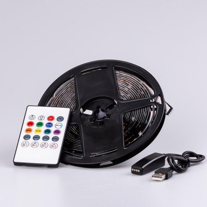 Світлодіодна стрічка з пультом GarlandoPro TVLIGHTRGB водостійка 150 LED 5m підсвічування в кімнату