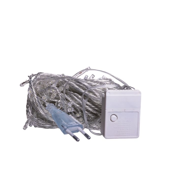 Новорічна гірлянда кімнатна нитка 14 м 160 LED кімнатна гірлянда білий провід Біле світло W160LED16MWW